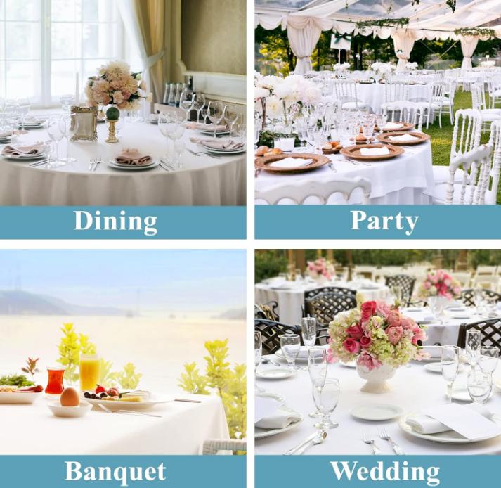 VidaFete Classic Stain Wrinkle Resistant Tablecloth