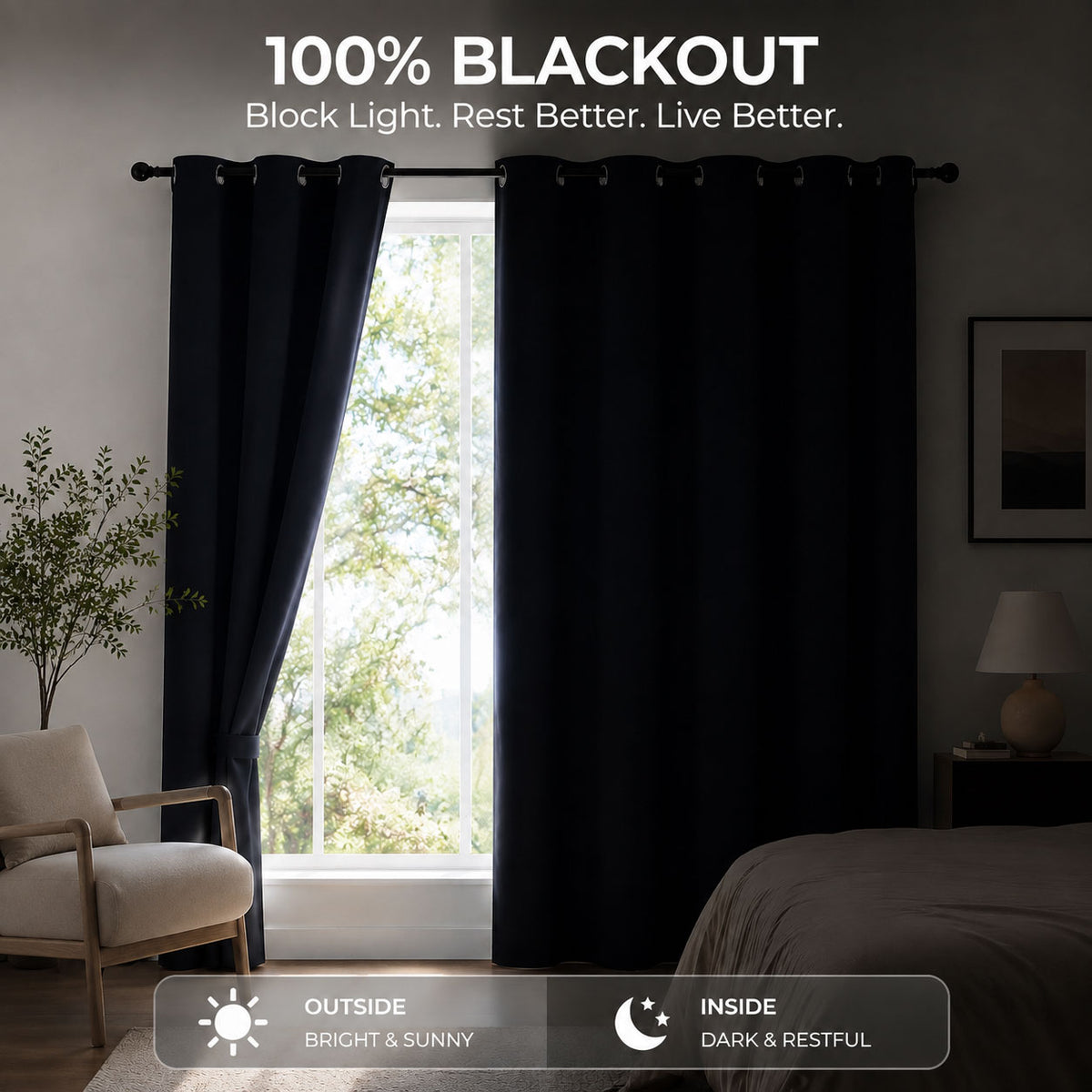 VidaFete Premium Thermal Blackout Curtains