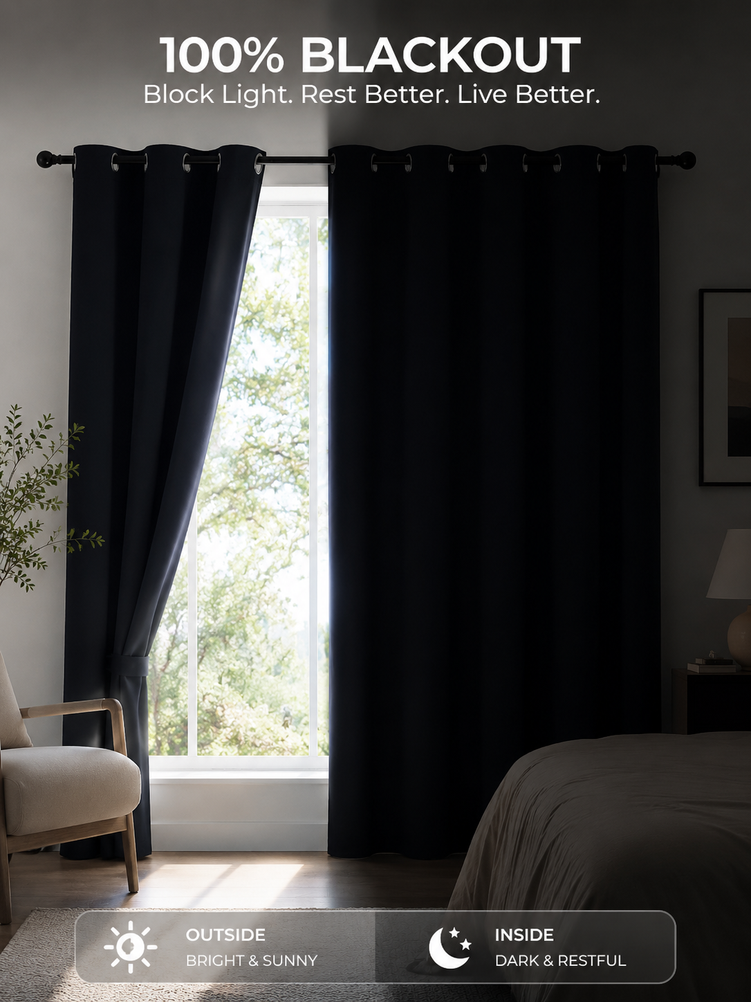 VidaFete Premium Thermal Blackout Curtains