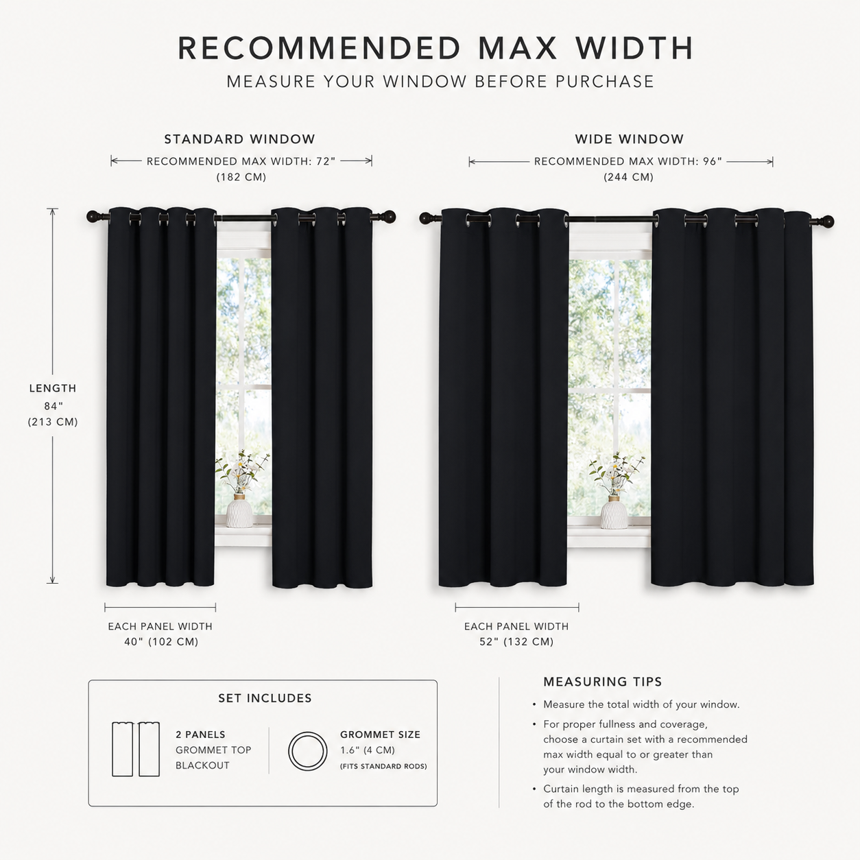 VidaFete Premium Thermal Blackout Curtains